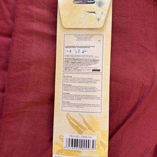 Vanilla Incense Sticks pack of 40, like new