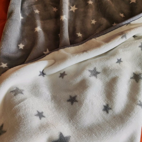 Nef Nef double-sided fleece baby blanket like new