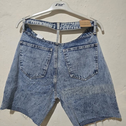 Mom Fit Jean Shorts new, size L, blue by A-Style