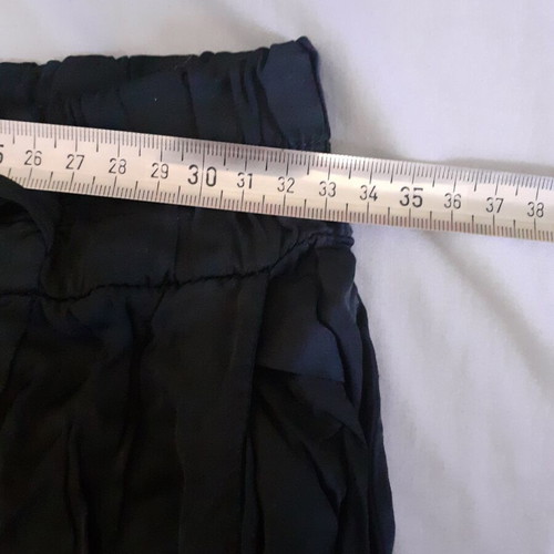 Lynne White satin women's pants used, black, size 38