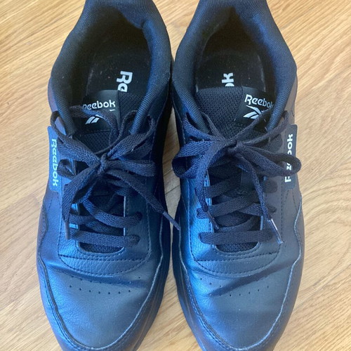 Reebok athletic shoes size 41 used, black, women's