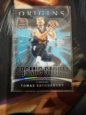 2025 Panini Origins EuroLeague Tomas Satoransky Cosmic Storm Turquoise card like new