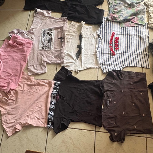 Girls' clothing bundle 23 pcs, Zara, Bershka, multicolored, ages 11-14