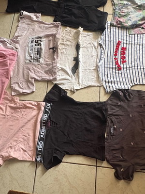 Girls' clothing bundle 23 pcs, Zara, Bershka, multicolored, ages 11-14