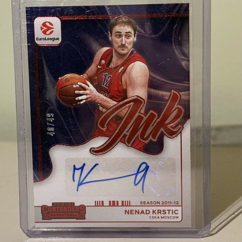 Panini Euroleague Nenad Krstic Ink Auto /49 καινούργιο