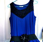  Φόρεμα Μπλέ Σκούρο Ελληνικής κατασκευής