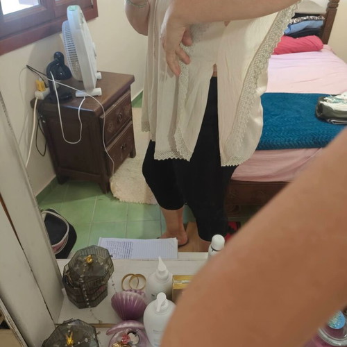 Kaftan short beachwear used, one size up to XL, beige