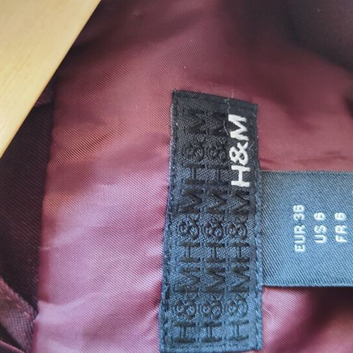 H&M Spring Autumn Jacket S/M like new, dark burgundy