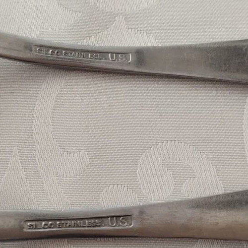 Medical Corps officer spoons used, set of 2, stainless steel