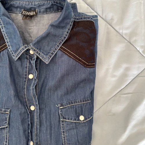 Esmara denim shirts size S like new blue pack of 2