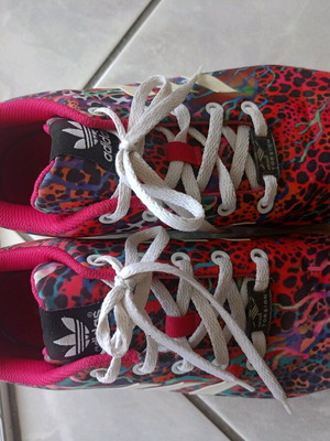 Adidas women's sneakers used, colorful, size 38.5