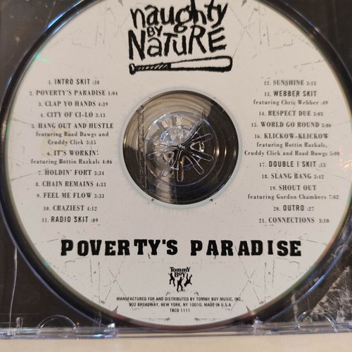 Naughty By Nature Poverty's Paradise CD, hip-hop
