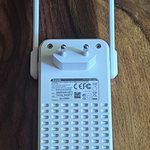 Tenda PA6 Powerline Wi-Fi adapter like new