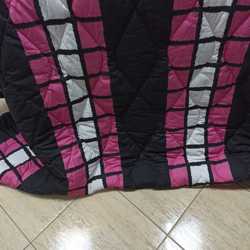 Double-sided double quilt new, 100% cotton with baked wadding