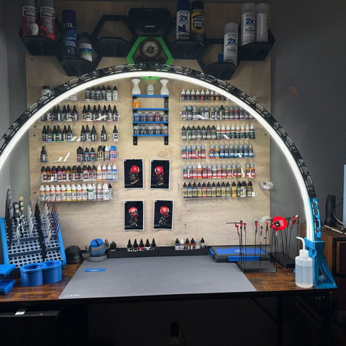 LightBridge LED Arc Lamp, 3D printed modular floor lamp