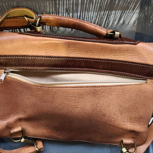 Backpack and shoulder bag made of calf leather, like new