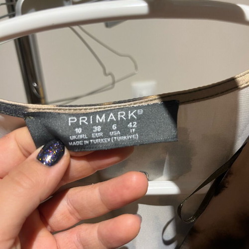 Long lightweight satin-type dress Primark like new
