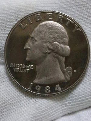 Proof 1/4 American Dollar 1984 new