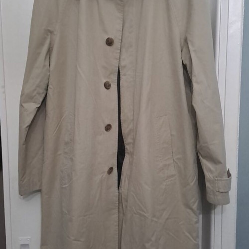 Canda Beige Long Duster Coat Like New