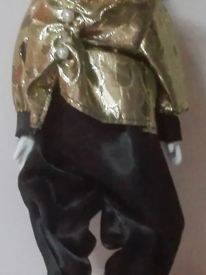 Pierrot handmade Italian doll 28 cm new with stand