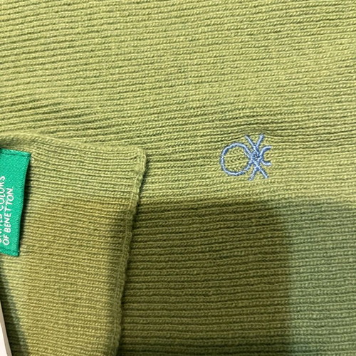 Benetton children's scarf new, green, 145 cm
