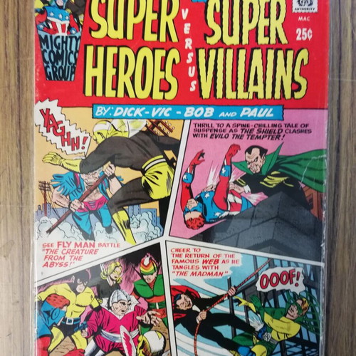 Comics Super Heroes Versus Super Villans used