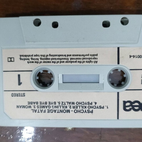 Psycho:Montage Fatal cassette tape like new, pop