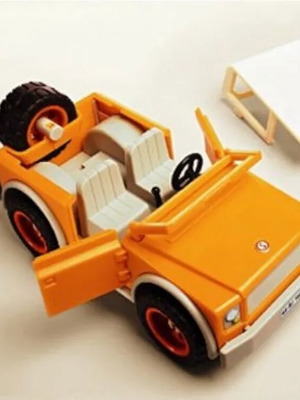 Schleich 4x4 vintage retro toy car like new