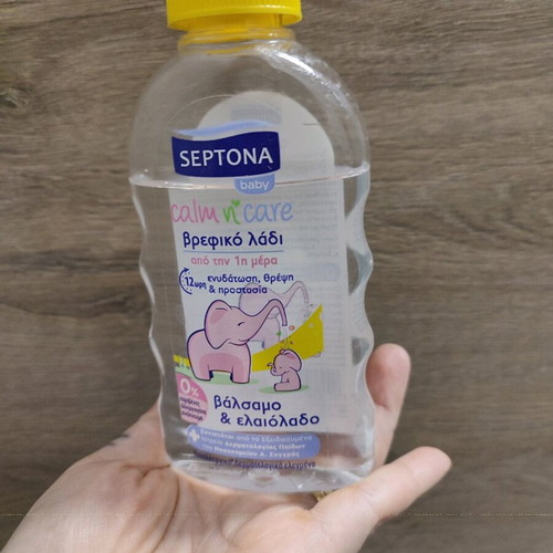 Septona calm and care baby oil used, slightly missing product