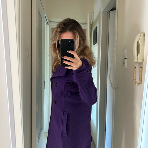 Pull & Bear Vintage Purple Coat Size M like new