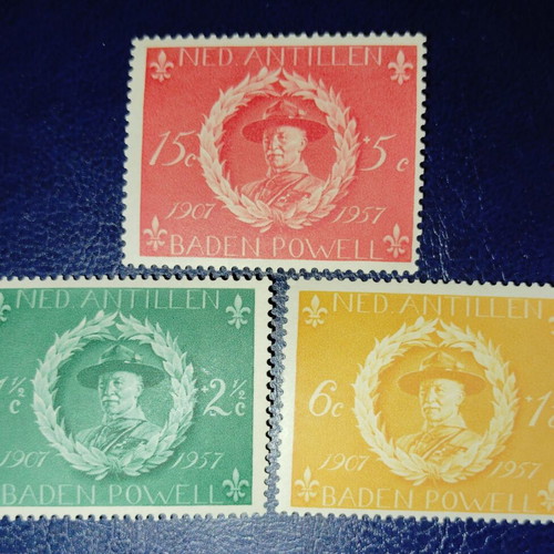 Netherlands Antilles 1957 stamp set new, unsealed