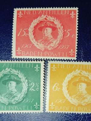 Netherlands Antilles 1957 stamp set new, unsealed