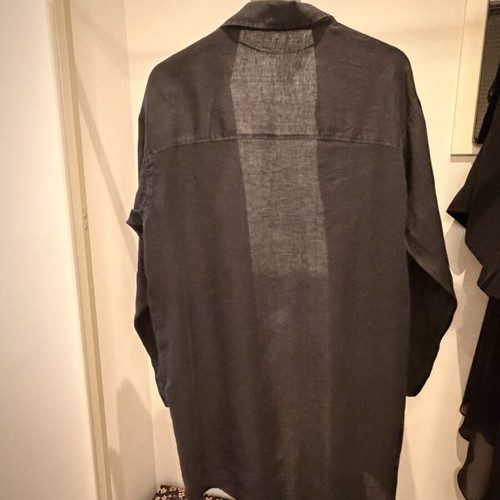 Linen oversized shirt black Calzedonia like new, size L