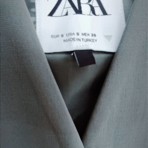 Zara women's gray vest like new, size S
