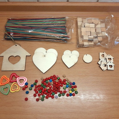 Wooden craft materials and elements new
