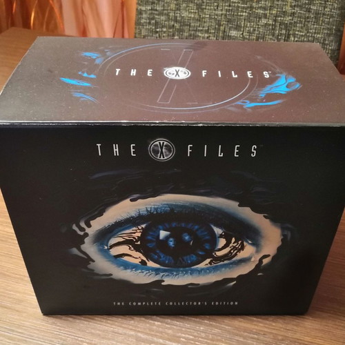 The X-Files DVD used, seasons 1-9 set with movie