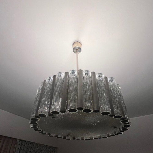 Doria Leuchten Vintage Chandelier Lamp from Germany 1960 used
