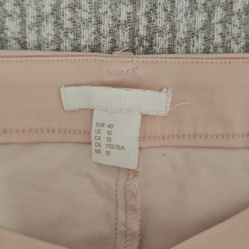 H&M women's pants used, size 40, salmon color