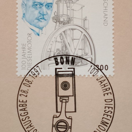 German 1997 stamp with Bonn first day cover postmark