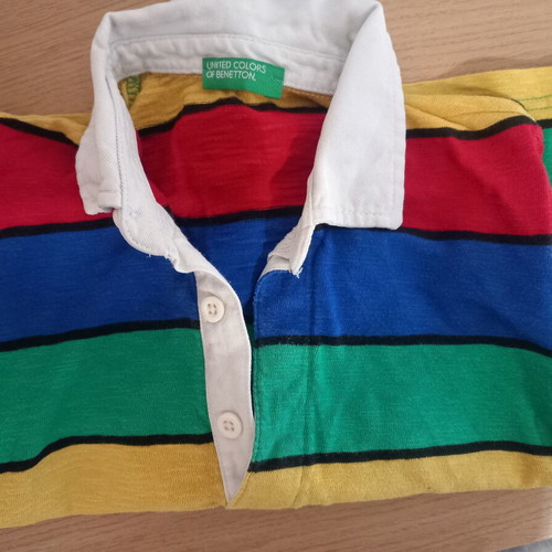 Benetton children's striped cotton shirt like new for ages 3-4