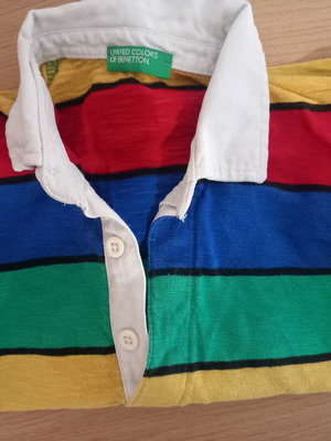 Benetton children's striped cotton shirt like new for ages 3-4