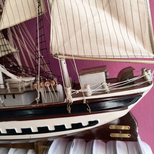 Wooden ship Greek handmade like new