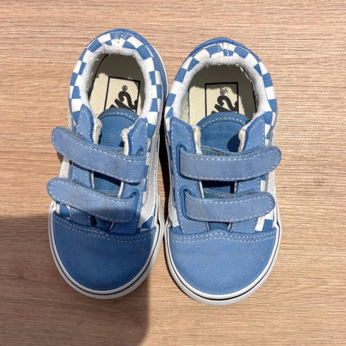 Vans Old School baby shoes used, size 23.5, light blue