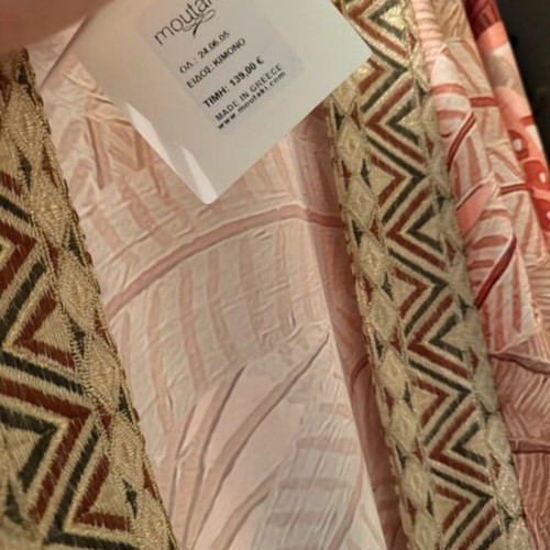 Moutaki kimono and pants set new, pink