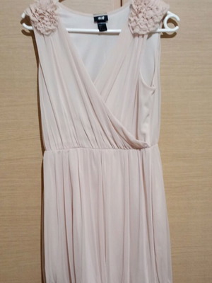 Romantic dress H&M size S used, beige