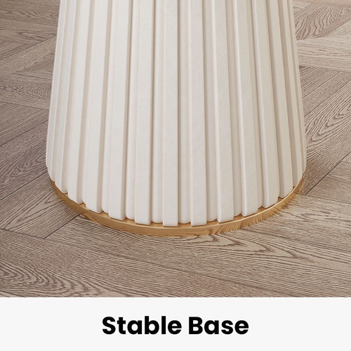 Modern luxury side table with shiny sintered stone, new