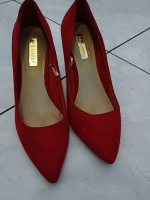 Primark red pumps size 39 heel