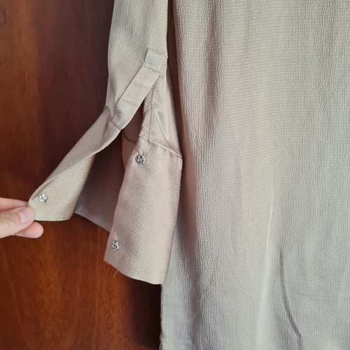 Mango shirt new, 100% viscose, beige, small size