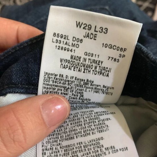 Lee jeans size S used, dark blue