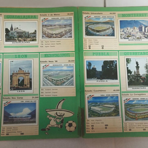 Panini World Cup 1986 Football Album used, complete